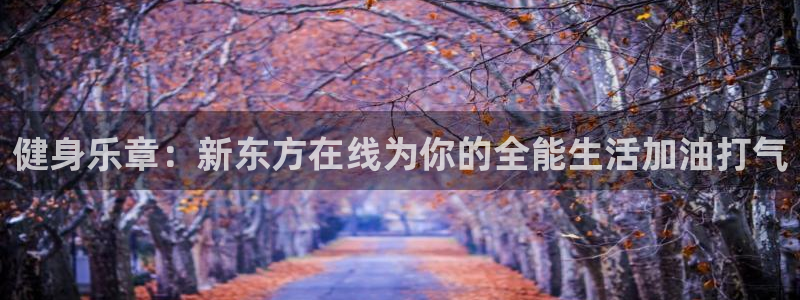 678体育官网下载：健身乐章：新东方在线为你的全能生活加油打气